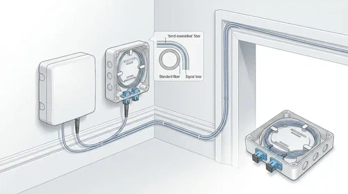 G.657.A1 fiber in an FTTH installation G.657.A1 fiber in an FTTH installation