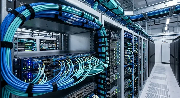 MPO cabling in an AI data center@hengtongglobal MPO cabling in an AI data center@hengtongglobal